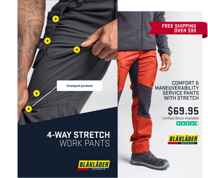 Creative print and digital ads for Blaklader