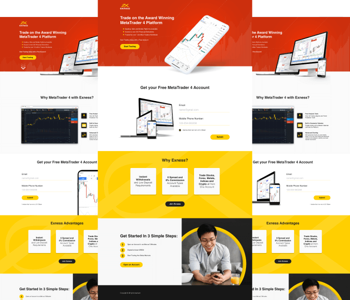 Digital design case study for Exness