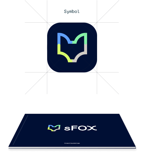 sFOX brand identity design with logo and style guide